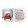 Personalized To My Wife Red Truck Mug