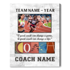 Personalized Track And Field Coach Gift, Thank You Gift For Cross Country Coaches, Running Coach Gifts