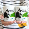 Personalized Tuxedo Cat Christmas Mug