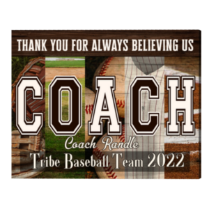 Personalized Vintage Baseball Gift For Coach, Baseball Coach Gift With Name, Baseball Coach Gift Ideas