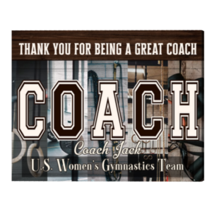 Personalized Vintage Gifts For Gymnastics Coaches, Gymnastics Coach Gift Print