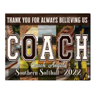 Personalized Vintage Softball Coach Gifts, Softball Gift For Coach Print, Softball Coach Gift Ideas Sign