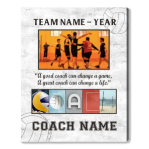 Personalized Volleyball Coach Gift, Volleyball End Of Season Gift For Coach, Team Gift Coach Retirement Ideas