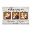 Personalized Wedding Aniversary Gift For Couple Upload Photo Canvas