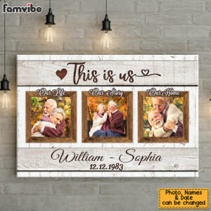 Personalized Wedding Aniversary Gift For Couple Upload Photo Canvas
