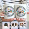 Personalized You Left Paw Prints on My Heart Dog Memorial Mug