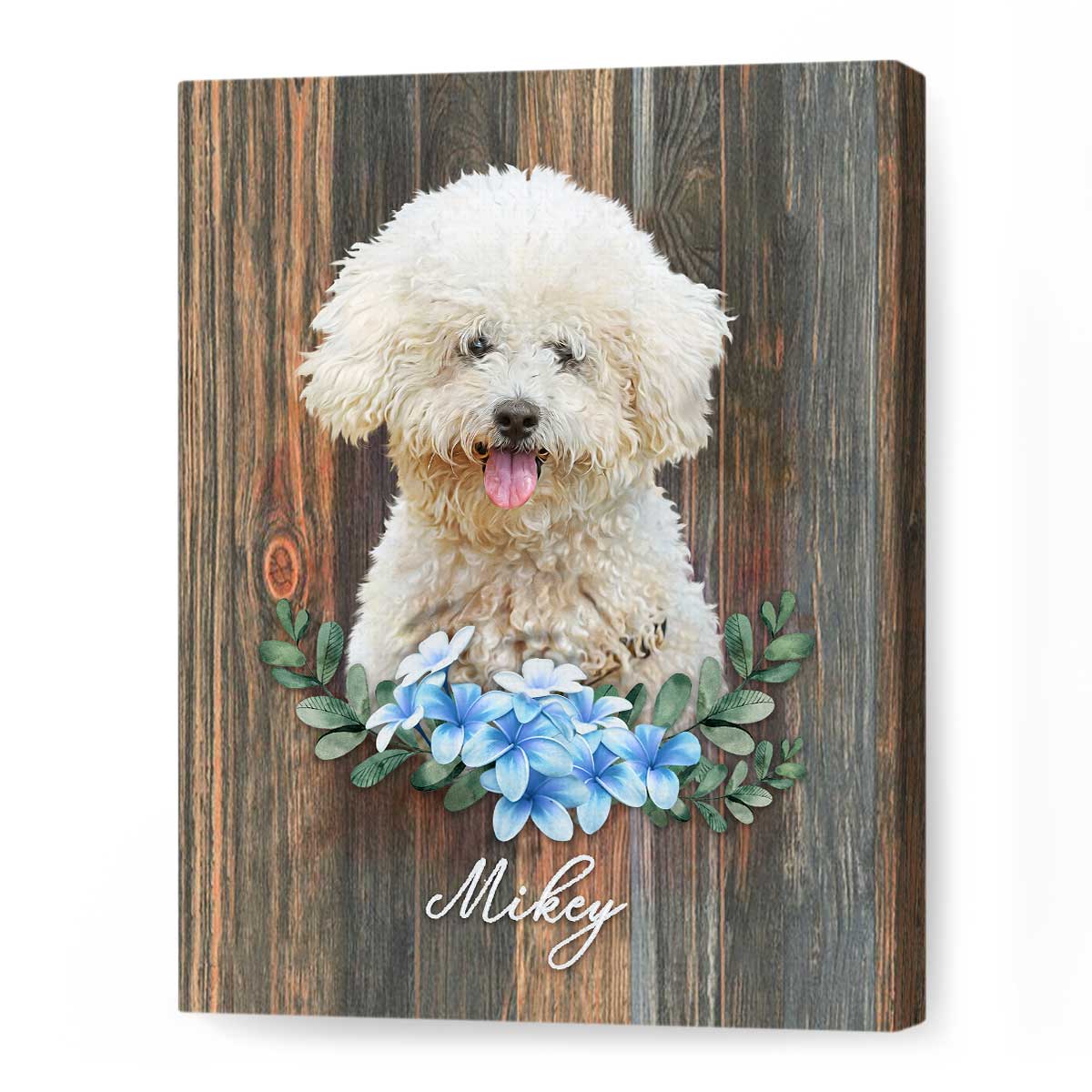Pet Portrait Painting, Custom Gifts For Dog Owners, Cute Dog Portrait With Flowers - Best Personalized Gifts For Everyone Pet Portrait Painting, Custom Gifts For Dog Owners, Cute Dog Portrait With Flowers - Best Personalized Gifts For Everyone