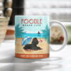 Poodle Dog Beach Life Mug
