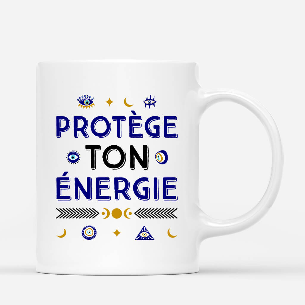 Protege Ton Energie - Cadeau Personnalise Mug pour Femme Protege Ton Energie - Cadeau Personnalise Mug pour Femme