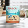 Pug Dog Beach Life Mug