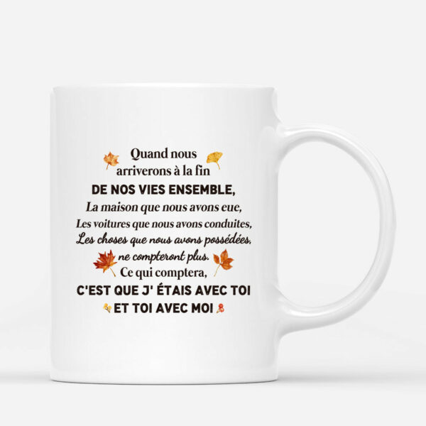 Quand Nous Arrivons a La Fin – Cadeau Personnalise  Mug pour Maman Papa Mamie Papy