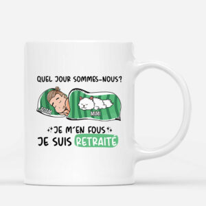 Quel Jour Sommes-Nous  – Cadeau Personnalise  T-shirt pour Amoureux des Chats