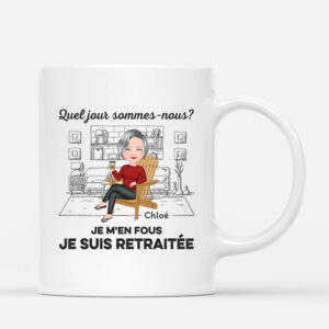 Quel Jour Sommes-Nous Peu Importe Je Suis En Retraite – Cadeau Personnalise  Mug pour Retraite