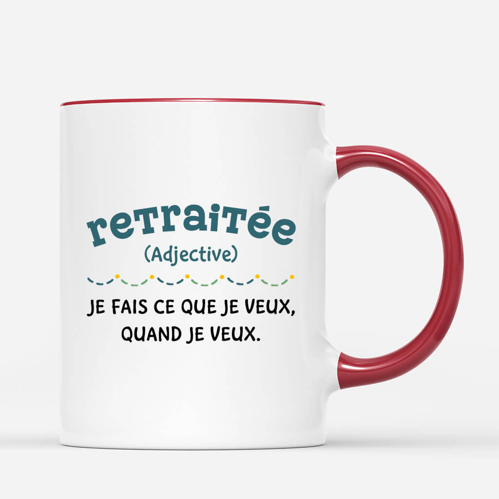 Retraitee Definition Adjective Je Fais Ce Que Je Veux Quand Je Veux - Cadeau Personnalise Mug pour Retraitee Retraitee Definition Adjective Je Fais Ce Que Je Veux Quand Je Veux - Cadeau Personnalise Mug pour Retraitee