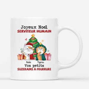 Serviteur Humain de Noel – Cadeau Personnalise Mug pour les amoureux des animaux