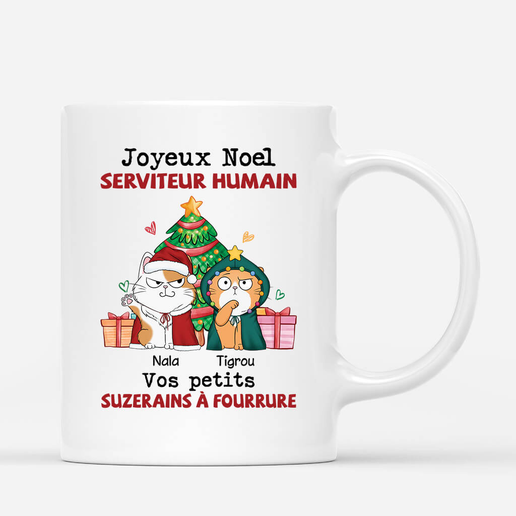 Serviteur Humain de Noel - Cadeau Personnalise Mug pour les amoureux des animaux Serviteur Humain de Noel - Cadeau Personnalise Mug pour les amoureux des animaux