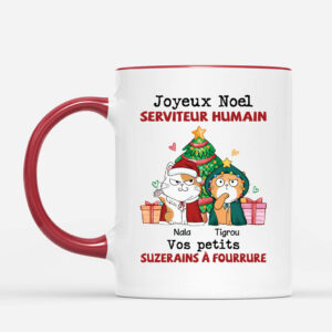 Serviteur Humain de Noel – Cadeau Personnalise Mug pour les amoureux des animaux