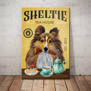 Shetland Sheepdog Tea Company Canvas