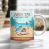 Shih Tzu Dog Beach Life Mug