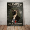 Siamese Cat Coffee Company Canvas