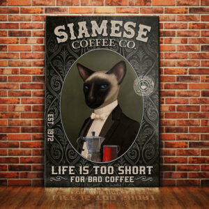 Siamese Cat Coffee Company Canvas