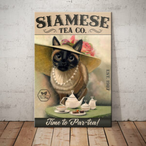 Siamese Cat Tea Company Canvas