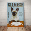 Siamese Cat Tuna Fish Company Canvas