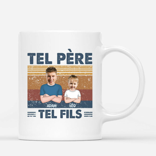 Tel Pere Tel Fils – Cadeau Personnalise  Mug pour Papa Papi