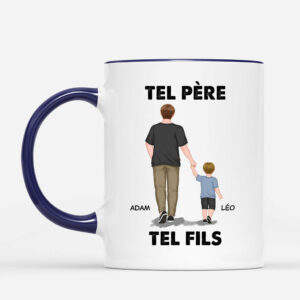 Tel Pere Telle Fille – Cadeau Personnalise  Mug pour Papa Papi
