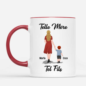 Telle Mere Telle Fille – Cadeau Personnalise  Mug pour Maman Mamie