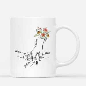 Tenir La Main de MamanMamie – Cadeau Personnalise Mug personnalise pour Femme