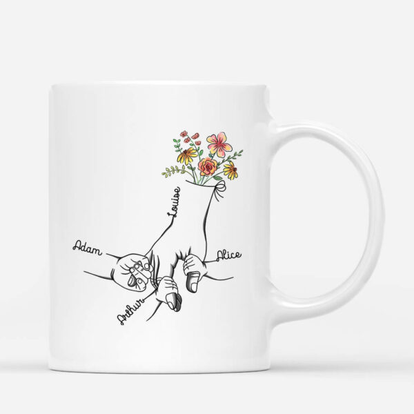 Tenir La Main de MamanMamie – Cadeau Personnalise Mug personnalise pour Femme