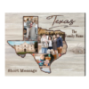 Texas Map Photo Collage Canvas, Texas State Picture Gift, Texas Travel Gift Ideas – Best Personalized Gifts For Everyone