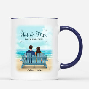 Toi & Moi – Cadeau Personnalise Mug pour CoupleAmoureux