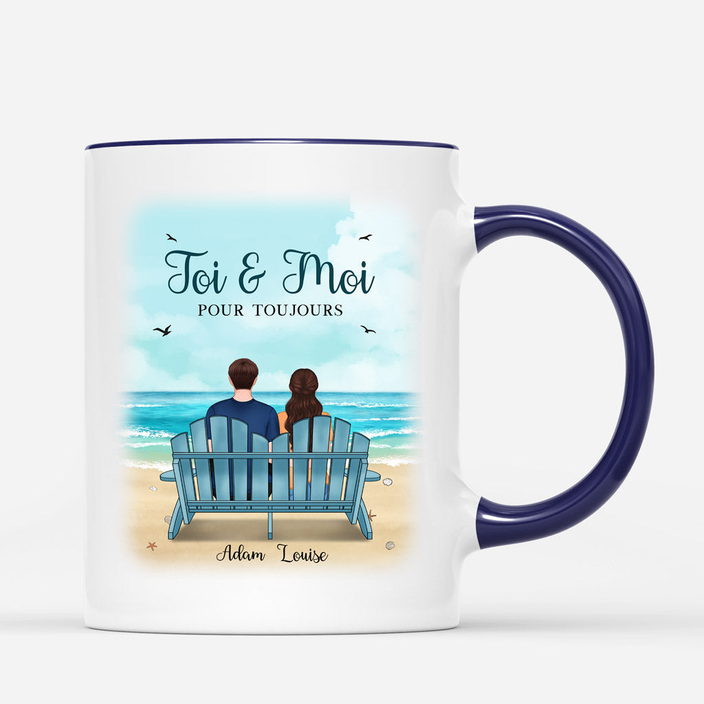 Toi & Moi - Cadeau Personnalise Mug pour CoupleAmoureux Toi & Moi - Cadeau Personnalise Mug pour CoupleAmoureux