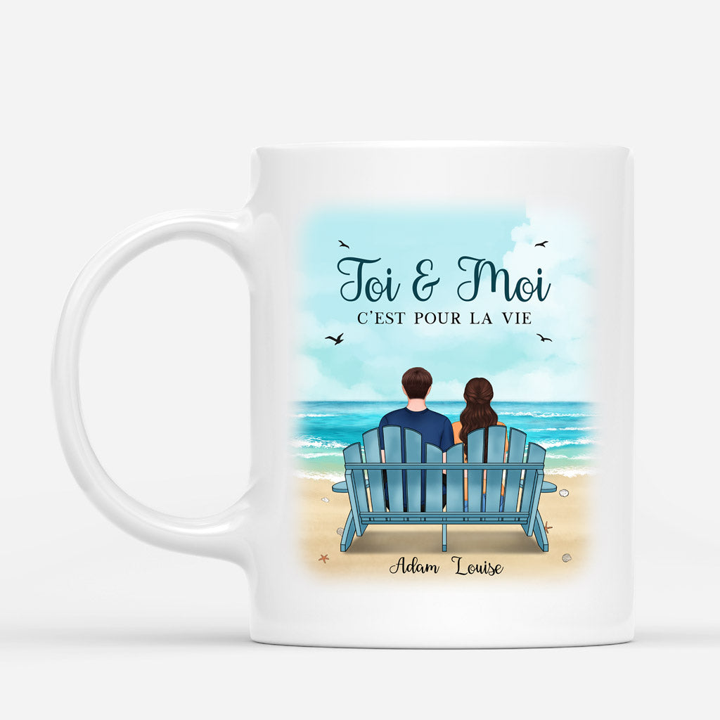 Toi & Moi - Cadeau Personnalise Mug pour CoupleAmoureux Toi & Moi - Cadeau Personnalise Mug pour CoupleAmoureux