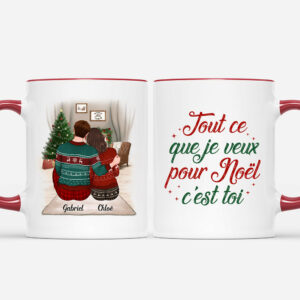 Tout Ce Que Je Veux Pour Noel – Cadeau Personnalise  Mug Pour Couples Amoureux