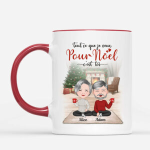 Tout Ce Que Je Veux Pour Noel – Cadeau Personnalise  Mug pour Couples Noel
