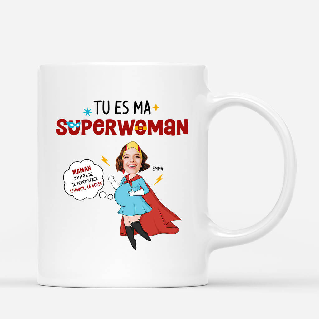 Tu Es Ma Superwoman - Cadeau Personnalise Mug pour Femme Tu Es Ma Superwoman - Cadeau Personnalise Mug pour Femme