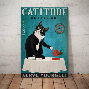 Tuxedo Cat Coffee Company Canvas