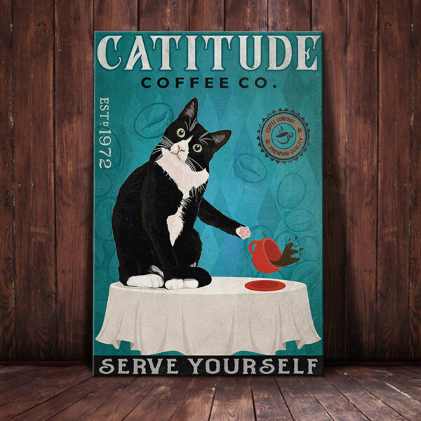 Tuxedo Cat Coffee Company Canvas