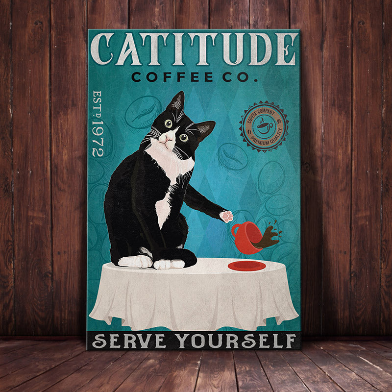 Tuxedo Cat Coffee Company Canvas Tuxedo Cat Coffee Company Canvas