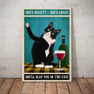 Tuxedo Cat Vintage Canvas