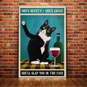 Tuxedo Cat Vintage Canvas