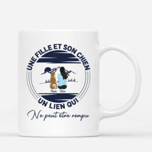 Un Lien qui ne peut etre rompu – Cadeau Personnalise Mug pour Amoureux des Chiens