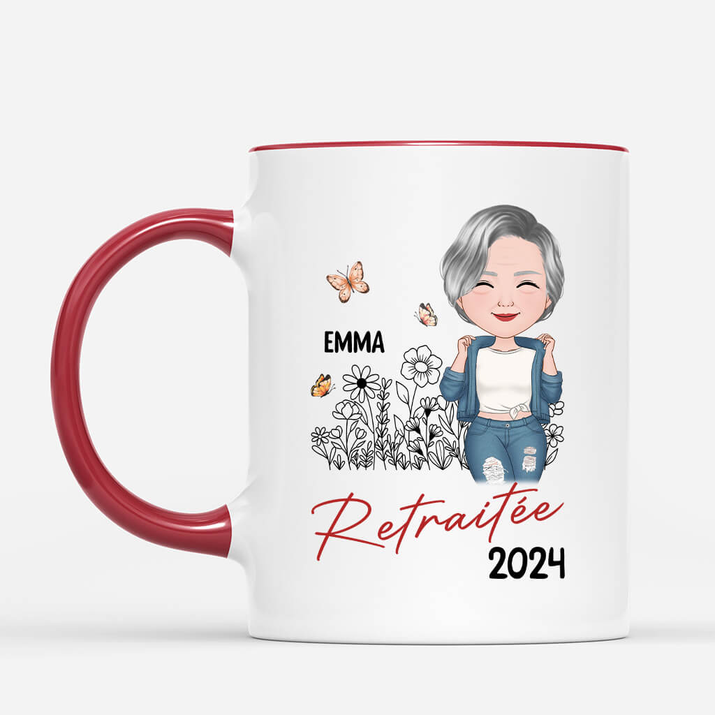 Une Femme Sage Retraitee - Cadeau Personnalise Mug pour Femme Une Femme Sage Retraitee - Cadeau Personnalise Mug pour Femme
