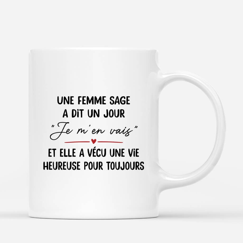 Une Femme Sage Retraitee - Cadeau Personnalise Mug pour Femme Une Femme Sage Retraitee - Cadeau Personnalise Mug pour Femme