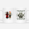 Une Fill Un Garcon Et Son Chien – Cadeau Personnalise Mug pour Couple