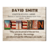 Veterans Day Gift, Military Gifts For Veteran, US Army Military Name Art Canvas, Gift For Grandpa – Best Personalized Gifts For Everyone