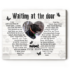 Waiting At The Door Memorial Dog Poem Custom Canvas, Personalized Dog Loss Gifts, Gift For Dog Lovers – Best Personalized Gifts For Everyone